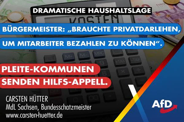 Leeres Gemeindeamt in Sachsen – Symbol der kommunalen Haushaltskrise